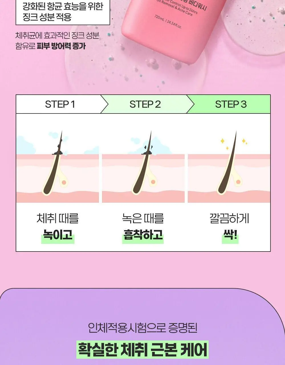 [포켓몬에디션/5월 올영픽] 46cm 체취 솔루션 데오드란트 바디워시 720ml 4종 택1 (샤워글러브/백팩키링증정) 상세페이지 20